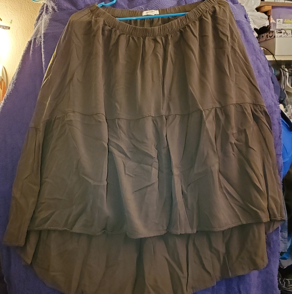 Olive skirt
